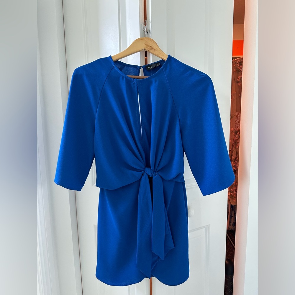 Top shop blue mini dress sz 0